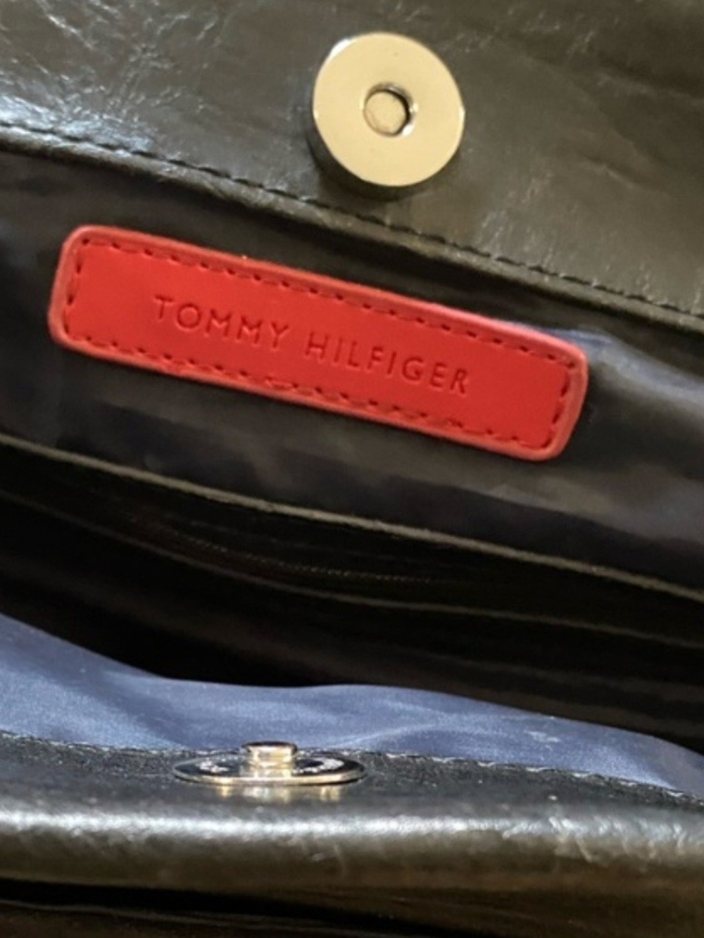 Tommy Hilfiger Black Tote with White Stripe Detail YOUR GETTING BOTH BAGS - Picture 4 of 10